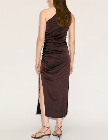 Rochie medie Mango, maro