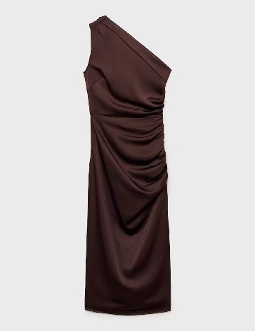 Rochie medie Mango, maro