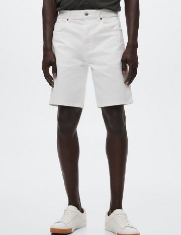 Pantaloni scurti Mango, alb