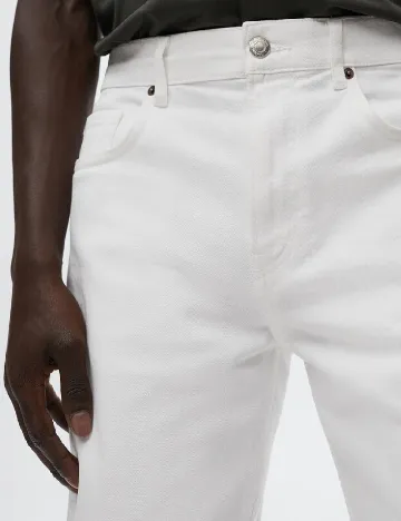 Pantaloni scurti Mango, alb