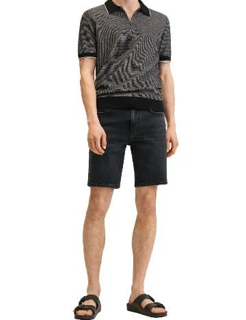 Pantaloni scurti Mango, negru