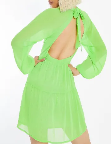 Rochie scurta Collective The Label, verde
