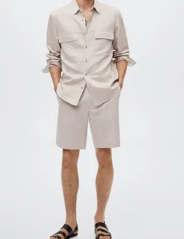 Pantaloni scurti Mango, bej