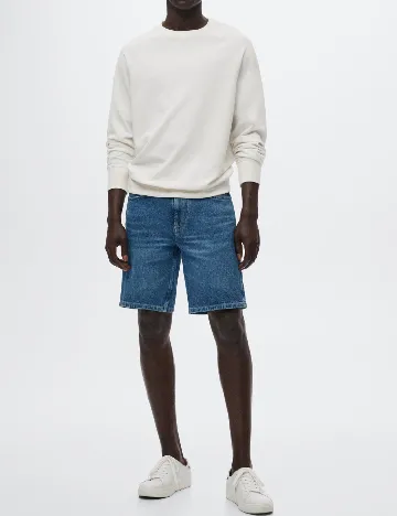 Pantaloni scurti Mango, albastru