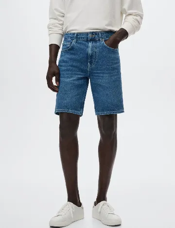 Pantaloni scurti Mango, albastru