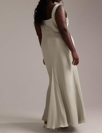 Rochie lunga ASOS Curve, gri