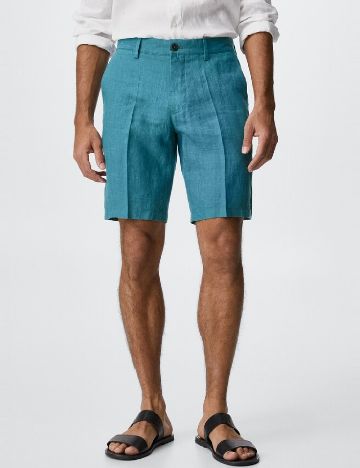 Pantaloni scurti Mango, albastru