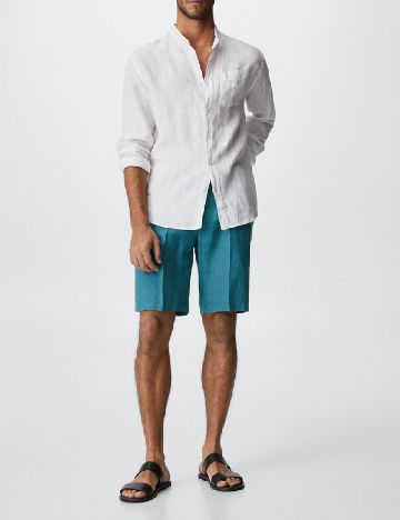 Pantaloni scurti Mango, albastru