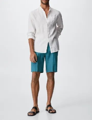 Pantaloni scurti Mango, albastru