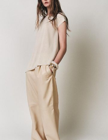 Tricou Zara, crem