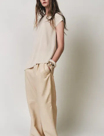 Tricou Zara, crem
