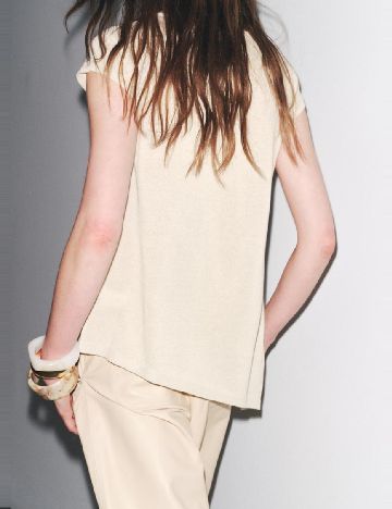 Tricou Zara, crem