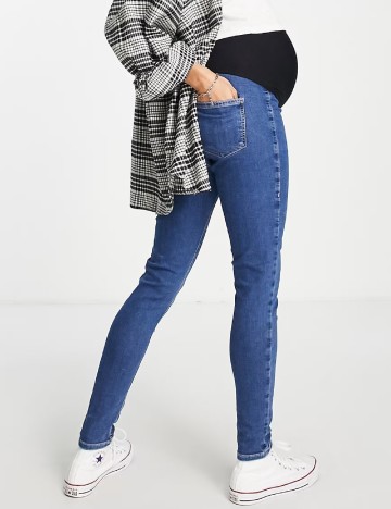 Blugi Top Shop Maternity, albastru