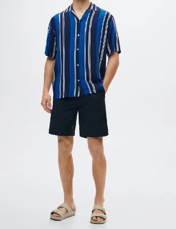 Pantaloni scurti Mango, bleumarin
