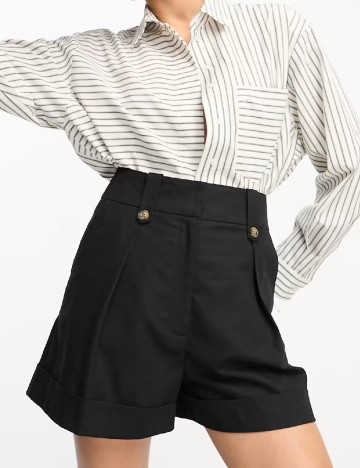 Pantaloni scurti ASOS, negru