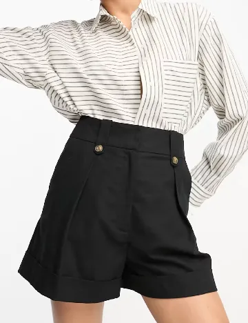 Pantaloni scurti ASOS, negru