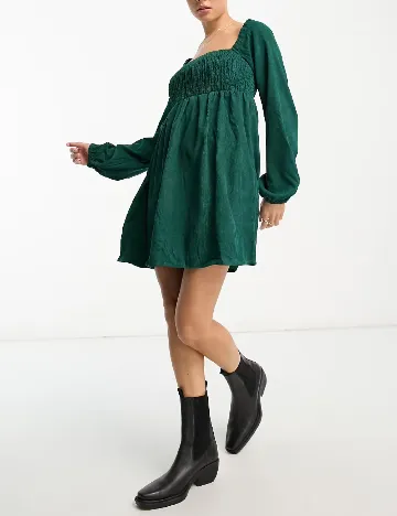 Rochie scurta Lola May, verde