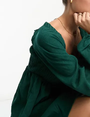 Rochie scurta Lola May, verde