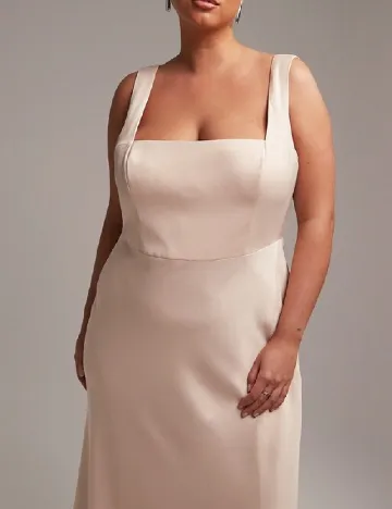 Rochie lunga ASOS Curve, roz pal