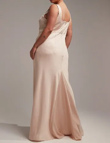 Rochie lunga ASOS Curve, roz pal