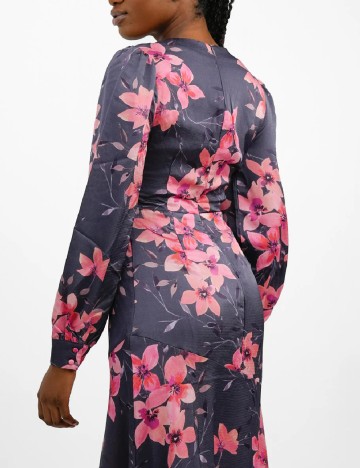 Rochie lunga Liquorish, floral print