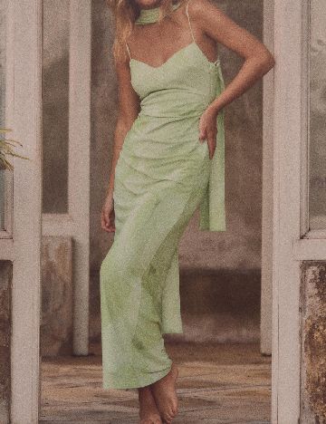 Rochie lunga Zara, verde
