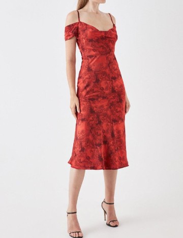 Rochie medie Coast, rosu