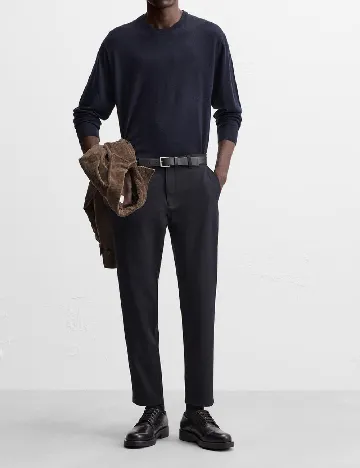 Pantaloni Zara, bleumarin