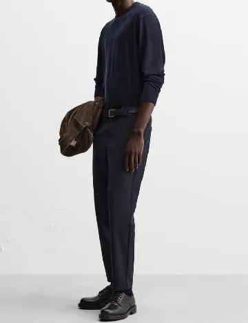 Pantaloni Zara, bleumarin