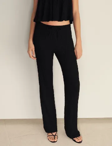 Pantaloni Mango, negru