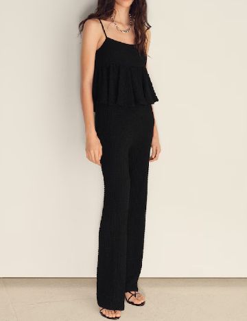 Pantaloni Mango, negru