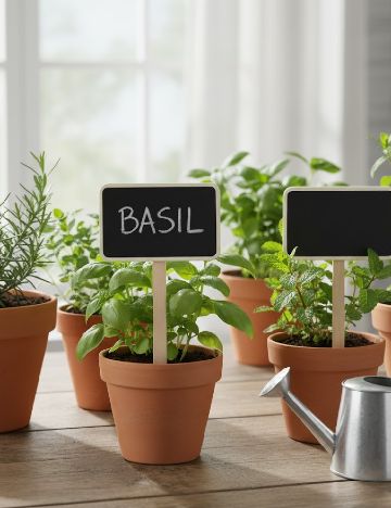 Eticheta pentru plante, negru