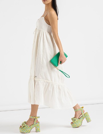 Rochie medie Pepe Jeans, alb