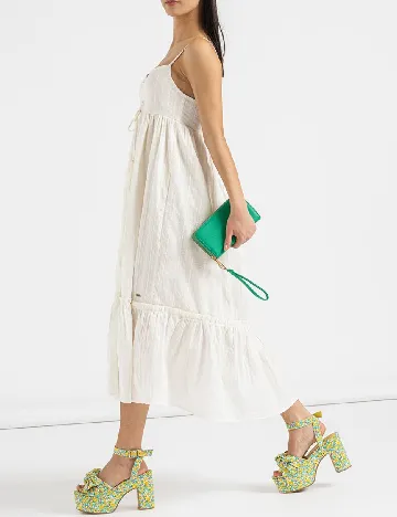 Rochie medie Pepe Jeans, alb