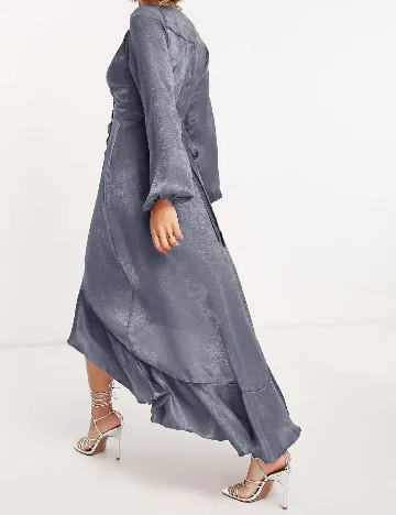 Rochie medie Flounce London, albastru