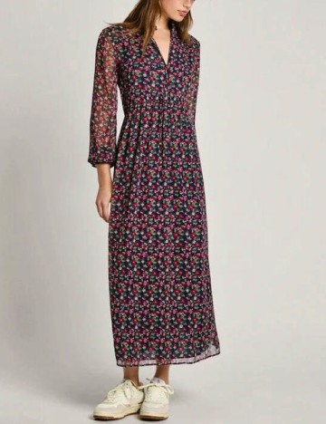 Rochie lunga Pepe Jeans, floral print