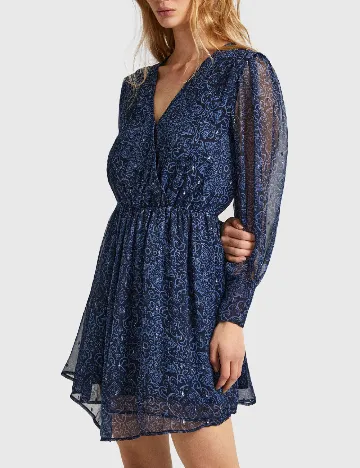 Rochie scurta Pepe Jeans, albastru