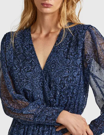 Rochie scurta Pepe Jeans, albastru