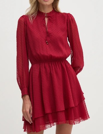 Rochie scurta Pepe Jeans, rosu