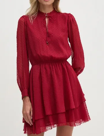 Rochie scurta Pepe Jeans, rosu