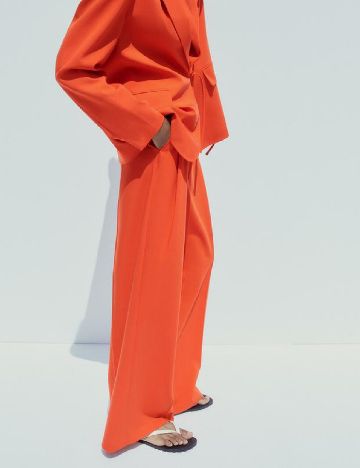 Pantaloni Zara, portocaliu