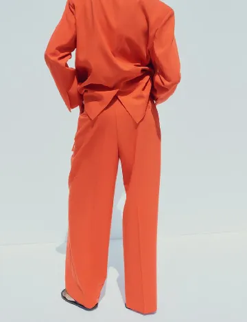 Pantaloni Zara, portocaliu