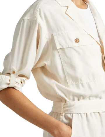 Salopeta Pepe Jeans, crem