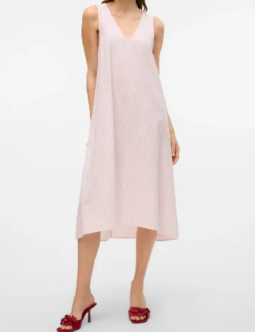 Rochie medie Vero Moda, roz Roz