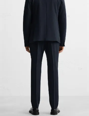Pantaloni Zara, bleumarin Albastru