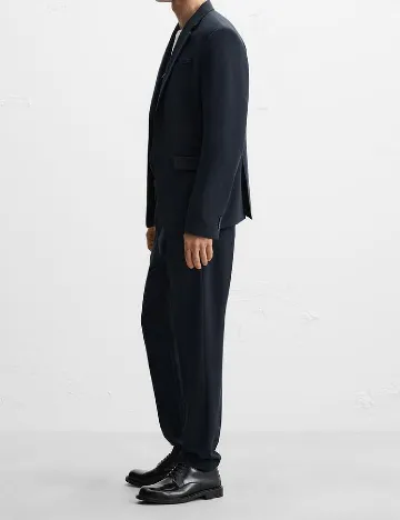 Pantaloni Zara, bleumarin Albastru