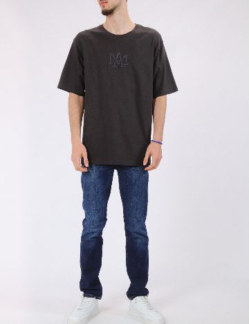 Tricou Jack&Jones, gri inchis
