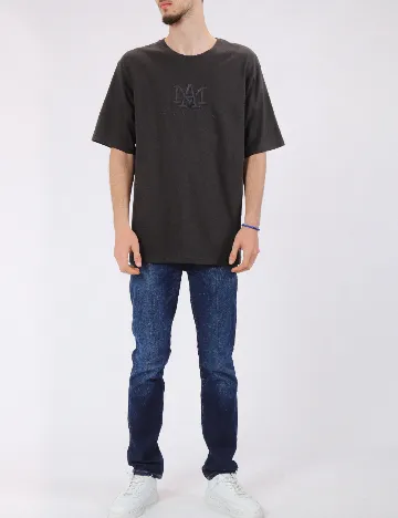 Tricou Jack&Jones, gri inchis