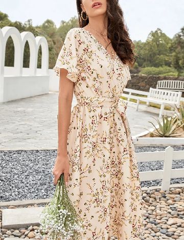 Rochie medie SHEIN, crem