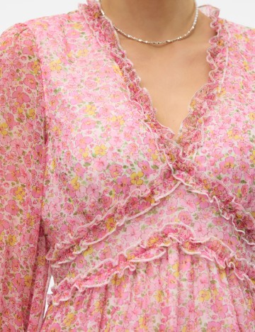 Rochie scurta Vero Moda, roz